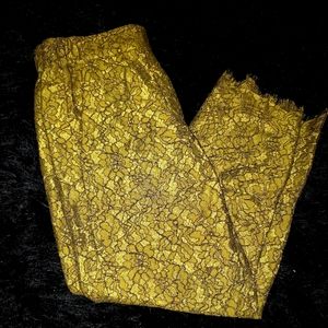 EUC J. Crew 2 petite green lace pants